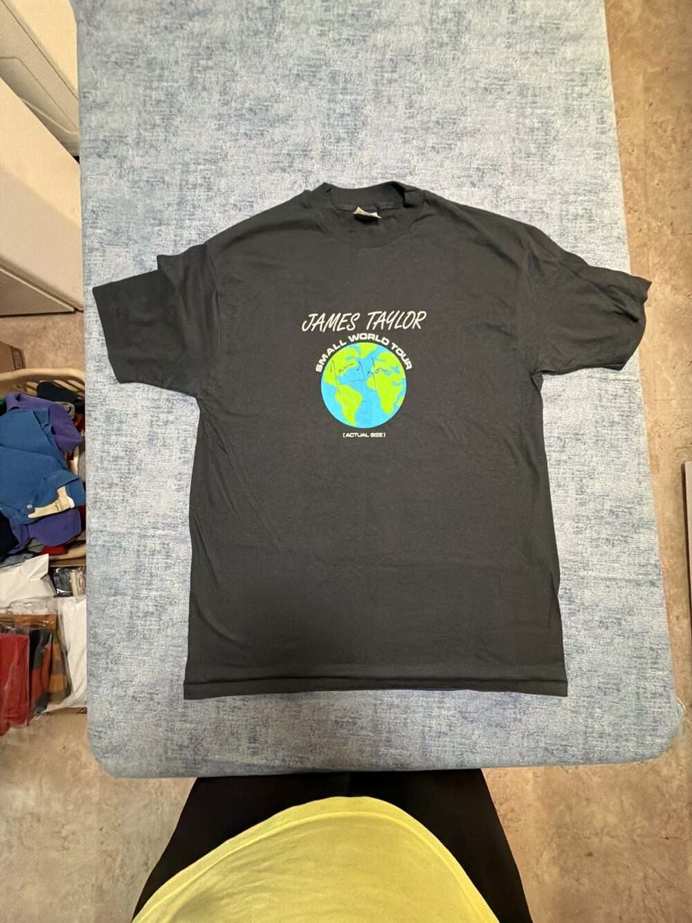 Vintage 90s James Taylor Small World Tour Concert T-Shirt Hanes Beefy-T XL